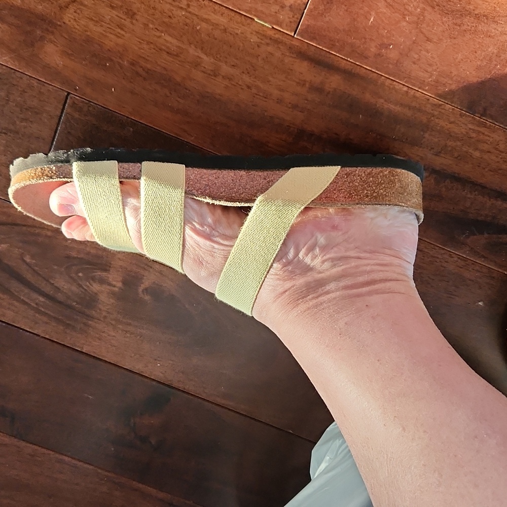 Birkenstock Birki’s Yellow Stretch Strap Sz 9 Sandal - Picture 11 of 13
